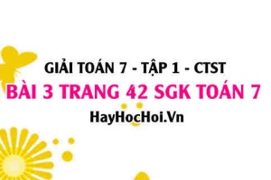 Giải bài 3 trang 42 Toán 7 Tập 1 SGK Chân trời sáng tạo: Cách quy tròn số